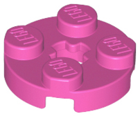 LEGO® los onderdeel Plaat Rond in kleur Donker Roze 4032