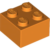 LEGO® los onderdeel Steen in kleur Oranje 3003