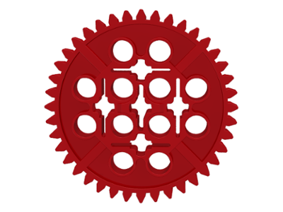LEGO® los onderdeel Technische Tandwiel in kleur Rood 3649