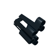 Plaatje in Gallery viewer laden, LEGO® los onderdeel Technisch Paneel in kleur Zwart 32190
