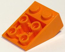 Plaatje in Gallery viewer laden, LEGO® los onderdeel Dakpan Omgekeerd in kleur Oranje 3747b