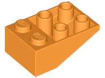 LEGO® los onderdeel Dakpan Omgekeerd in kleur Oranje 3747a