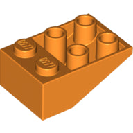 Plaatje in Gallery viewer laden, LEGO® los onderdeel Dakpan Omgekeerd in kleur Oranje 3747a