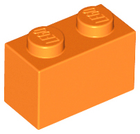 LEGO® los onderdeel Steen in kleur Oranje 3004