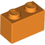 LEGO® los onderdeel Steen in kleur Oranje 3004