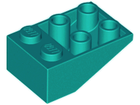 LEGO® los onderdeel Dakpan Omgekeerd Donker Turkoois 3747a