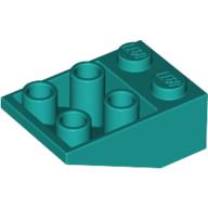 LEGO® los onderdeel Dakpan Omgekeerd Donker Turkoois 3747a