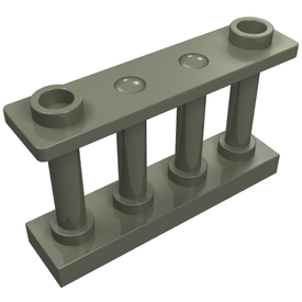 LEGO® los onderdeel Hek in kleur Donkergrijs 30055