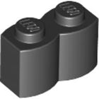 LEGO® los onderdeel Steen Aangepast in kleur Zwart 30136