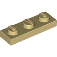 Plaatje in Gallery viewer laden, LEGO® los onderdeel Plaat Algemeen in kleur Geelbruin 3623