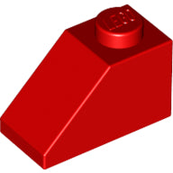 LEGO® los onderdeel Dakpan Algemeen in kleur Rood 3040