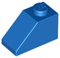 LEGO® los onderdeel Dakpan Algemeen in kleur Blauw 3040