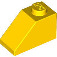 Plaatje in Gallery viewer laden, LEGO® los onderdeel Dakpan Algemeen in kleur Geel 3040