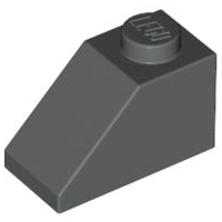 LEGO® los onderdeel Dakpan Algemeen Donkergrijs 3040