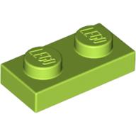 LEGO® los onderdeel Plaat Algemeen in kleur Limoen 3023