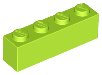 LEGO® los onderdeel Steen in kleur Limoen 3010