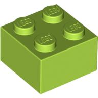 Plaatje in Gallery viewer laden, LEGO® los onderdeel Steen in kleur Limoen 3003