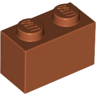 LEGO® los onderdeel Steen in kleur Donker Oranje 3004