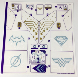LEGO® stickervel set 41239-1 Eclipso Dark Palace, vel 1