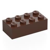 Plaatje in Gallery viewer laden, LEGO® los onderdeel Steen in kleur Bruin 3001