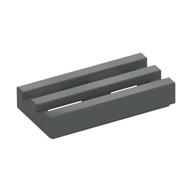LEGO® los onderdeel Tegel Aangepast Donkergrijs 2412b