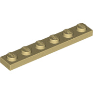 Plaatje in Gallery viewer laden, LEGO® los onderdeel Plaat Algemeen in kleur Geelbruin 3666