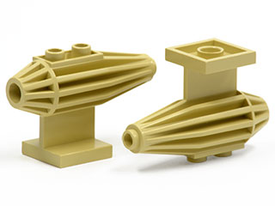 LEGO® los onderdeel Vliegtuig in kleur Geelbruin 30358