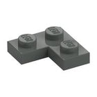 LEGO® los onderdeel Plaat Algemeen in kleur Donkergrijs 2420