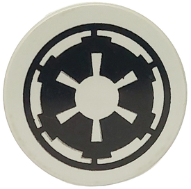 LEGO® los onderdeel Tegel Rond met Motief Lichtgrijs 4150ps5