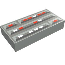 Plaatje in Gallery viewer laden, LEGO® los onderdeel Tegel met Motief Lichtgrijs 3069ps1