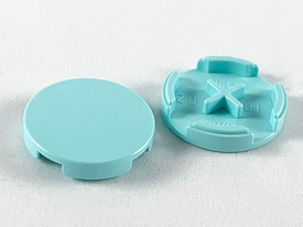 LEGO® los onderdeel Tegel Rond in kleur Aqua 4150