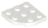 Plaatje in Gallery viewer laden, LEGO® los onderdeel Plaat Rond in kleur Wit 30357