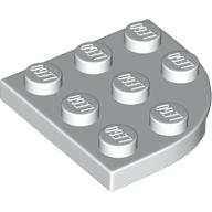 LEGO® los onderdeel Plaat Rond in kleur Wit 30357