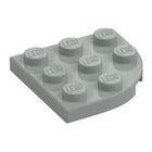 LEGO® los onderdeel Plaat Rond in kleur Lichtgrijs 30357