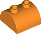 LEGO® los onderdeel Dakpan Gebogen in kleur Oranje 30165