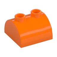 Plaatje in Gallery viewer laden, LEGO® los onderdeel Dakpan Gebogen in kleur Oranje 30165