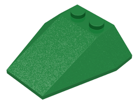 LEGO® los onderdeel Wig in kleur Groen 6069