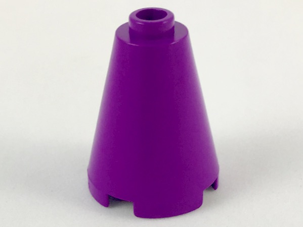 LEGO® los onderdeel Kegel in kleur Paars 3942c