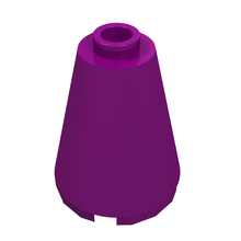 Plaatje in Gallery viewer laden, LEGO® los onderdeel Kegel in kleur Paars 3942c