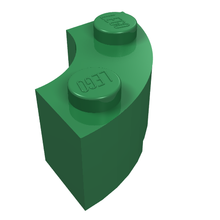 Plaatje in Gallery viewer laden, LEGO® los onderdeel Steen Rond in kleur Groen 3063