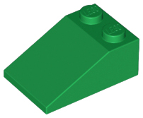 Plaatje in Gallery viewer laden, LEGO® los onderdeel Dakpan Algemeen in kleur Groen 3298