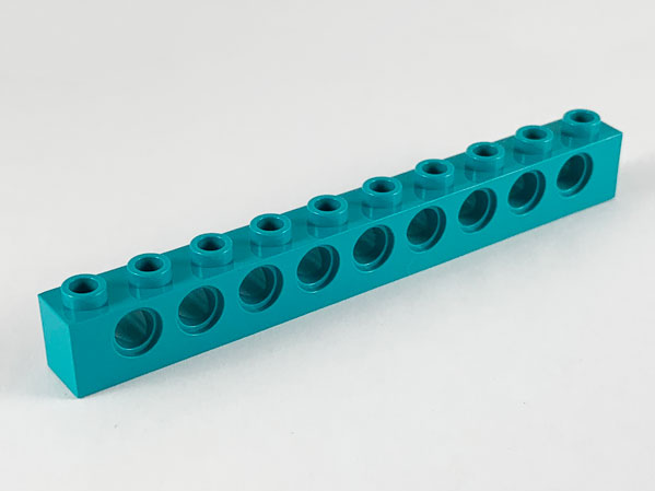 LEGO® los onderdeel Technische Steen Donker Turkoois 2730