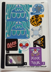 LEGO® stickervel set 41254-1 Volcano Rock City Concert