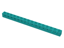 Plaatje in Gallery viewer laden, LEGO® los onderdeel Technische Steen Donker Turkoois 3703