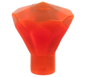 LEGO® los onderdeel Rots Doorzichtig Neon Oranje 30153