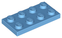 LEGO® los onderdeel Plaat Algemeen Medium Blauw 3020