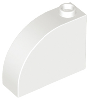Plaatje in Gallery viewer laden, LEGO® los onderdeel Dakpan Gebogen in kleur Wit 33243