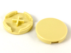 LEGO® los onderdeel Tegel Rond in kleur Geelbruin 4150