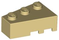 Plaatje in Gallery viewer laden, LEGO® los onderdeel Wig in kleur Geelbruin 6565