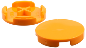 LEGO® los onderdeel Tegel Rond in kleur Oranje 4150